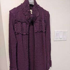 Issey MIyake Jacket Purple Cauliflower  Size 2  (S/M)